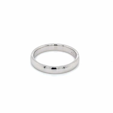 Handmade 18ct White Gold Wedding Band