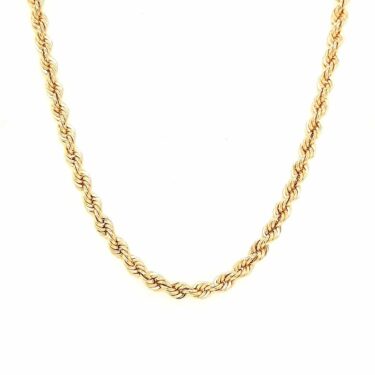 9ct Yellow Gold Rope Chain Necklace